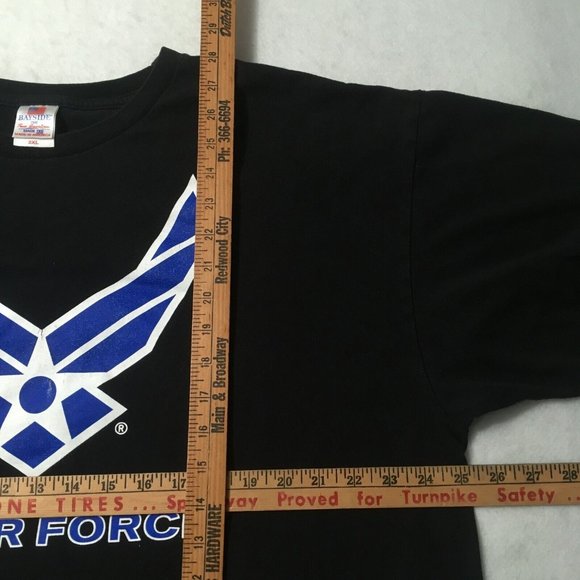 U.S. Air Force Wings Blue Bayside Made American Tee Short Sleeve T-Shirt XXL - Picture 6 of 10